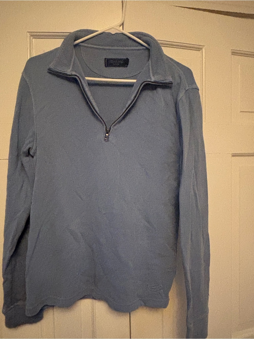 Vineyard Vines Men's Sky Blue Half-Zip Sweater